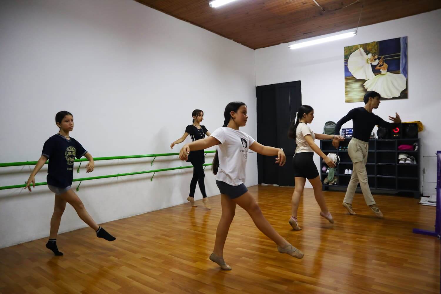 Clase de ballet para niños