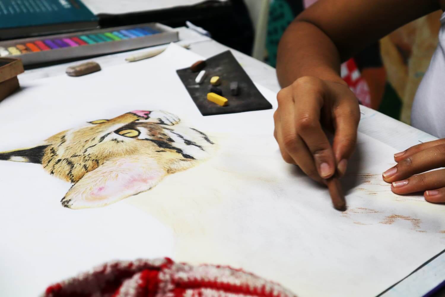 Clase de dibujo y pintura