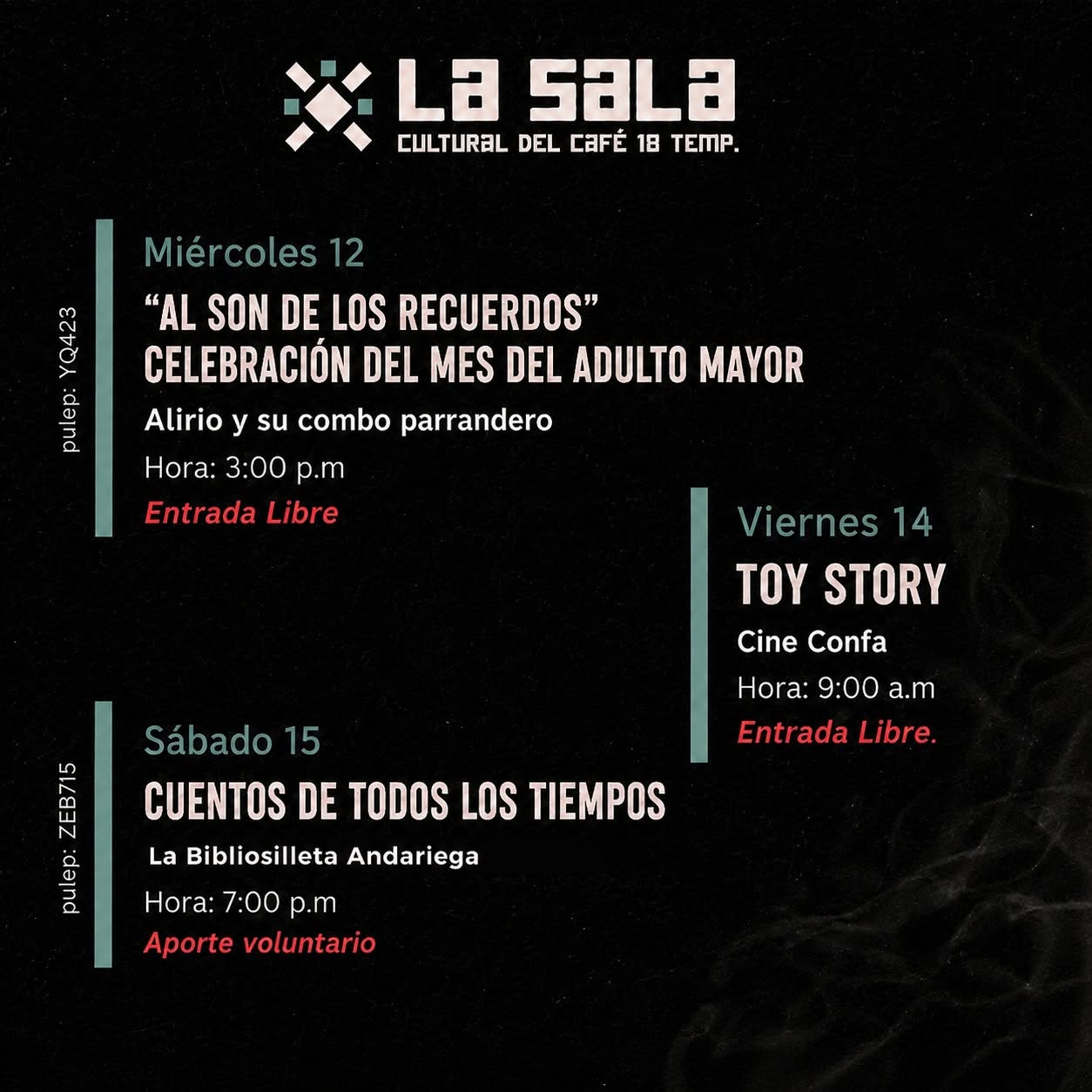 Programación de agosto 3